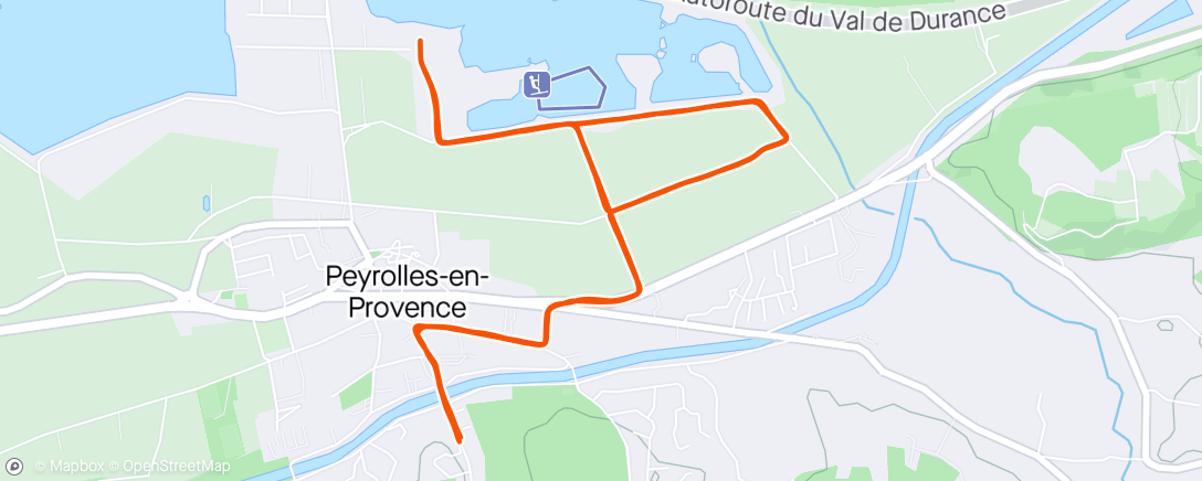 Karte der Aktivität „Course à pied en soirée”