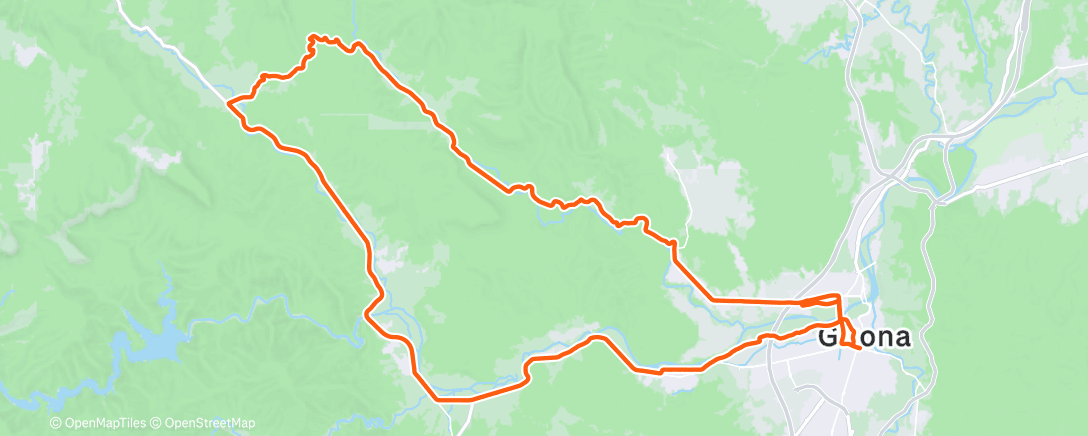 Map of the activity, Morning Ride