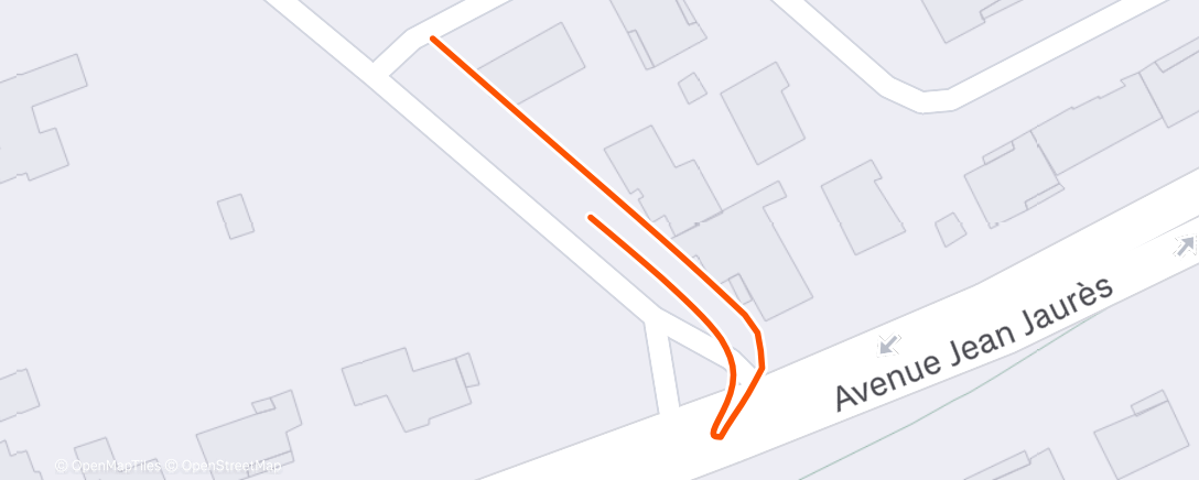 Map of the activity, Vélo