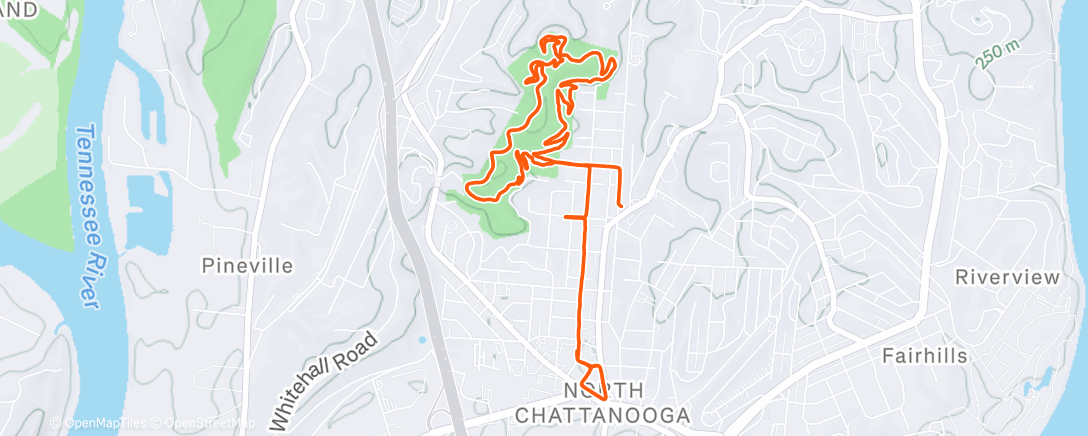Map of the activity, Morning Run