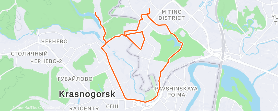 Карта физической активности (☁️ Утренний забег)