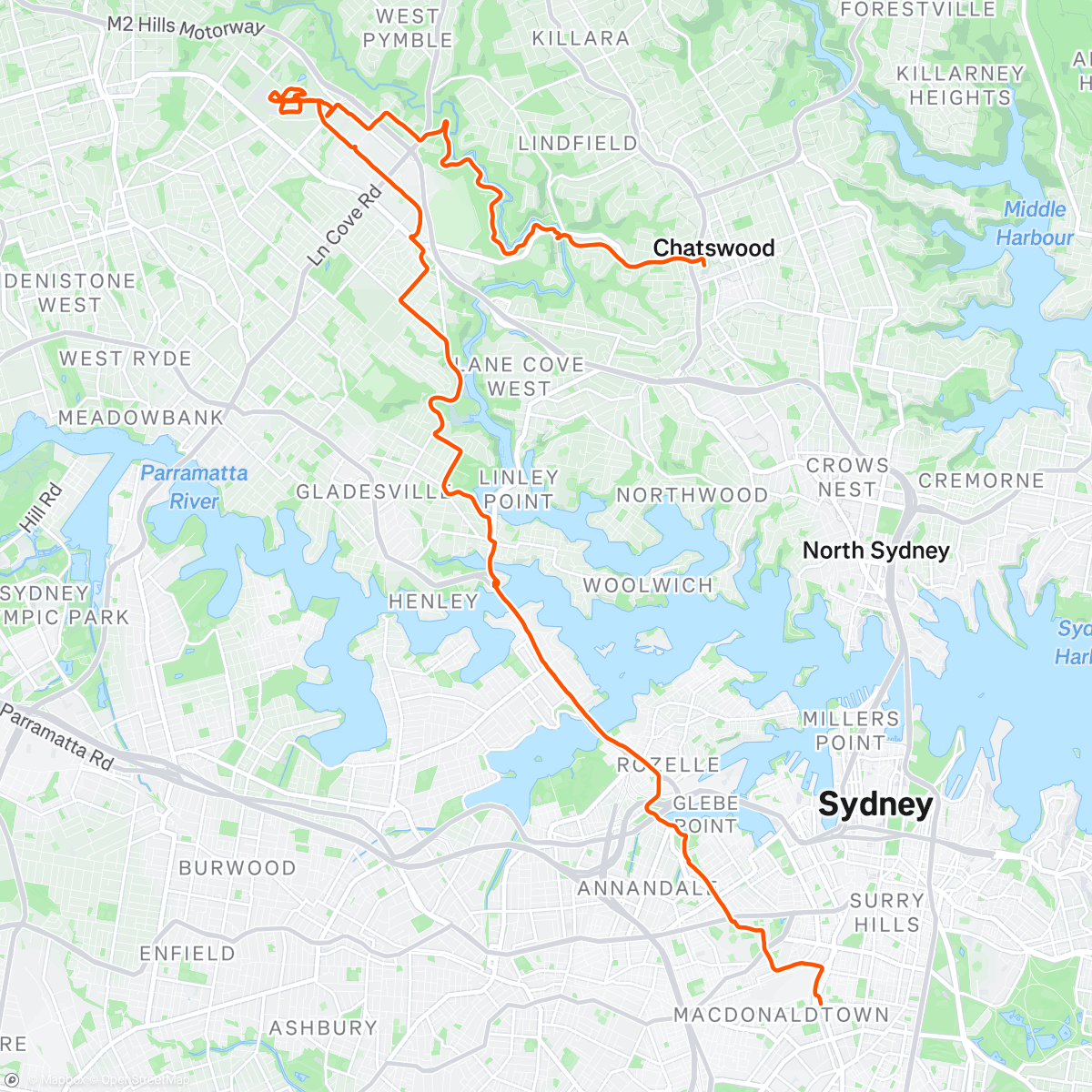 Map of the activity, Metro-assisted longy