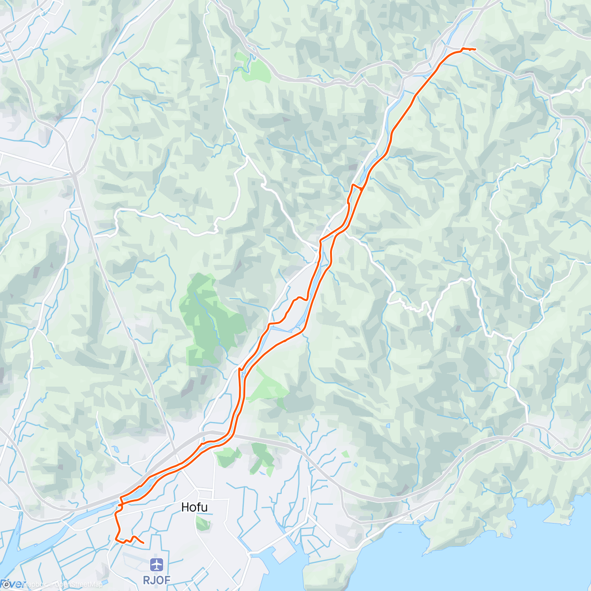 Mapa de la actividad, 朝のライド