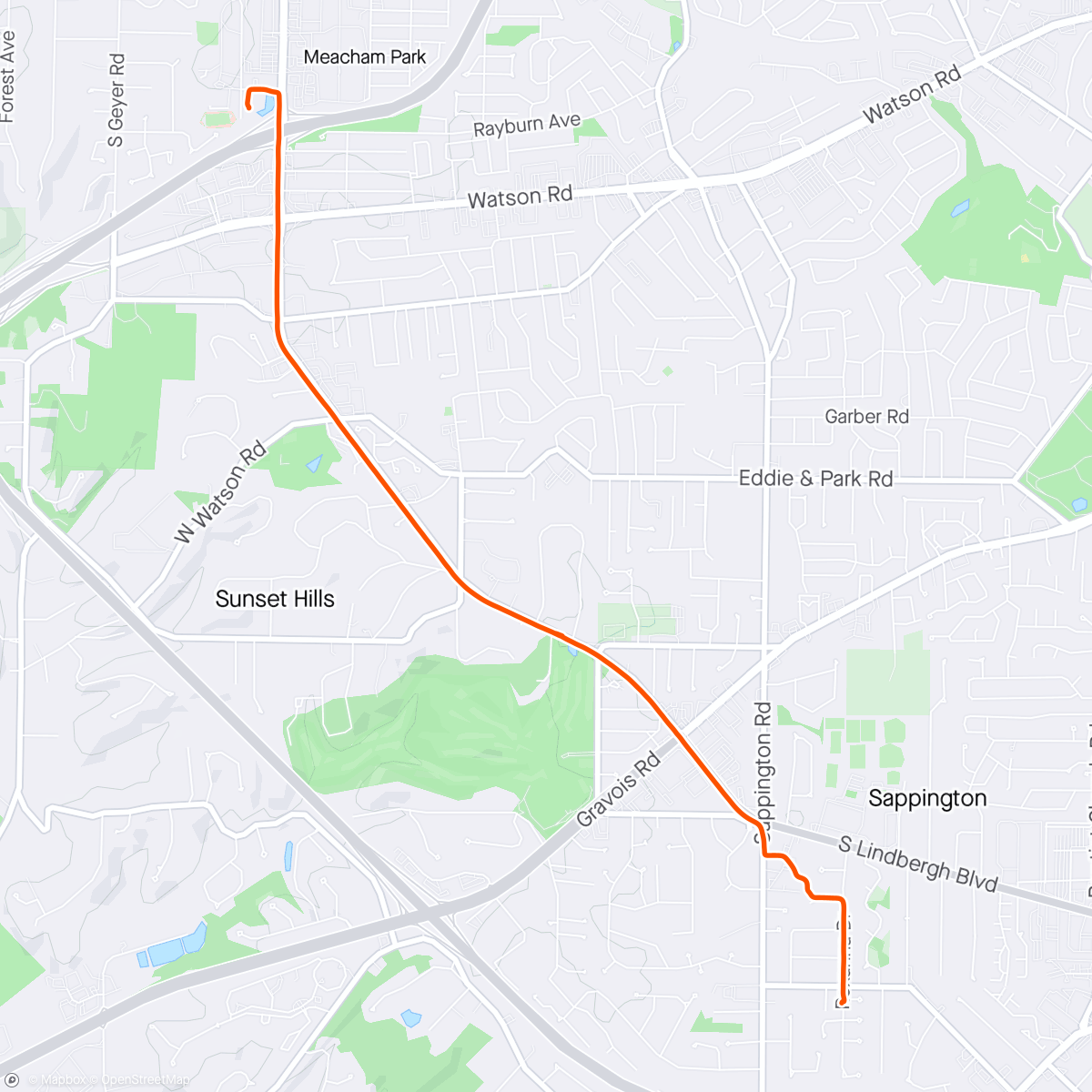 Map of the activity, PM commute