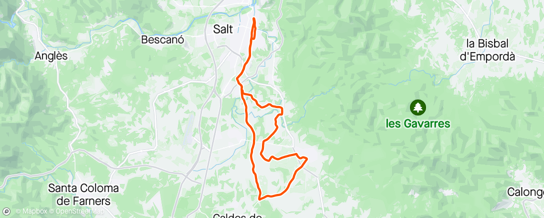 Map of the activity, Hailstones In Girona