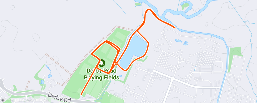 Map of the activity, Dishley parkrun