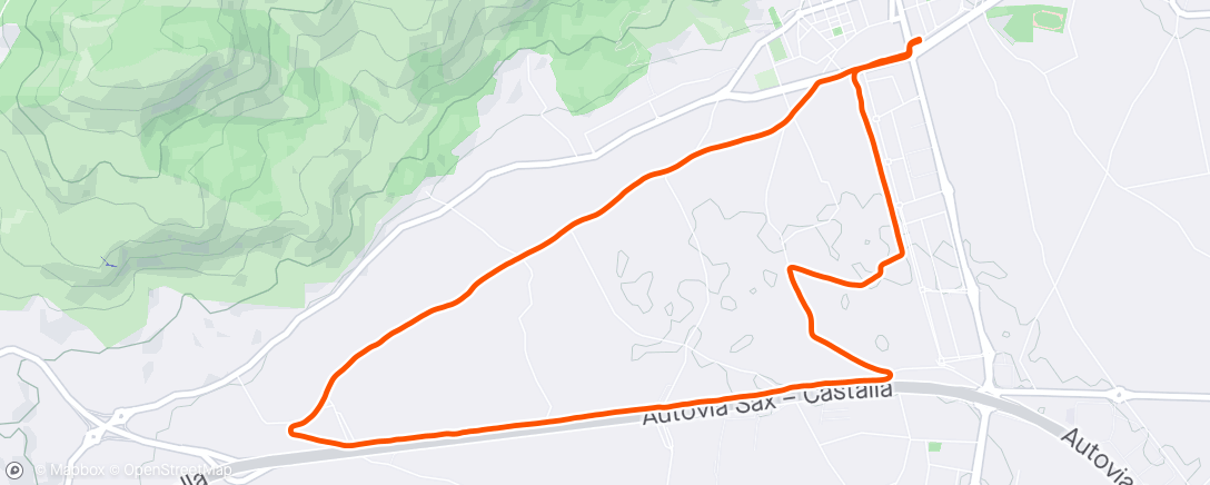 Map of the activity, Semana de competición