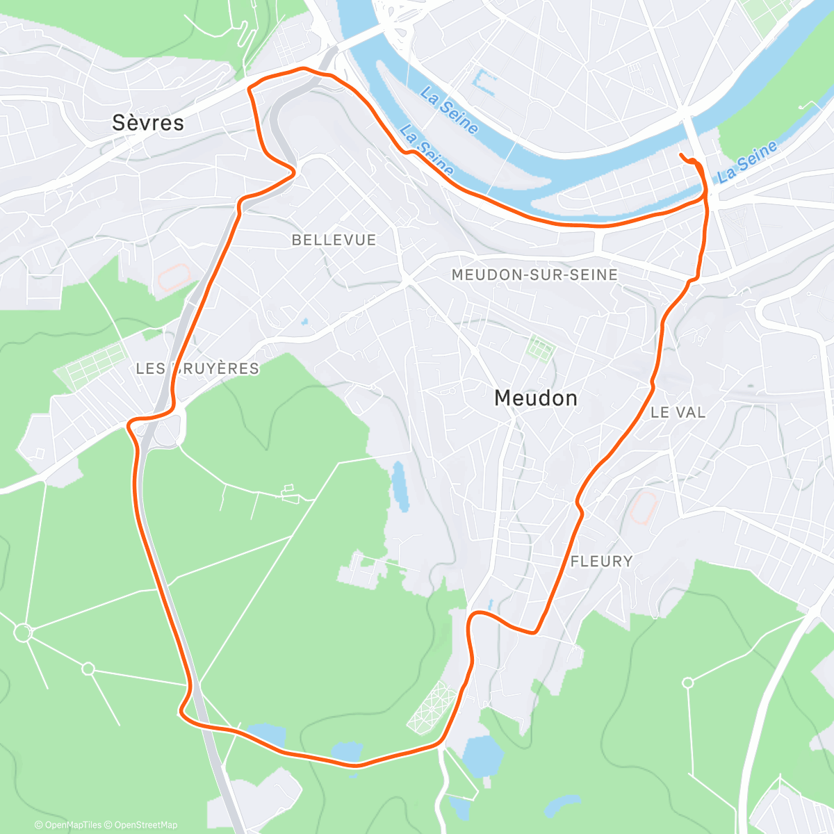 Map of the activity, Sortie pluvieuse en huaraches