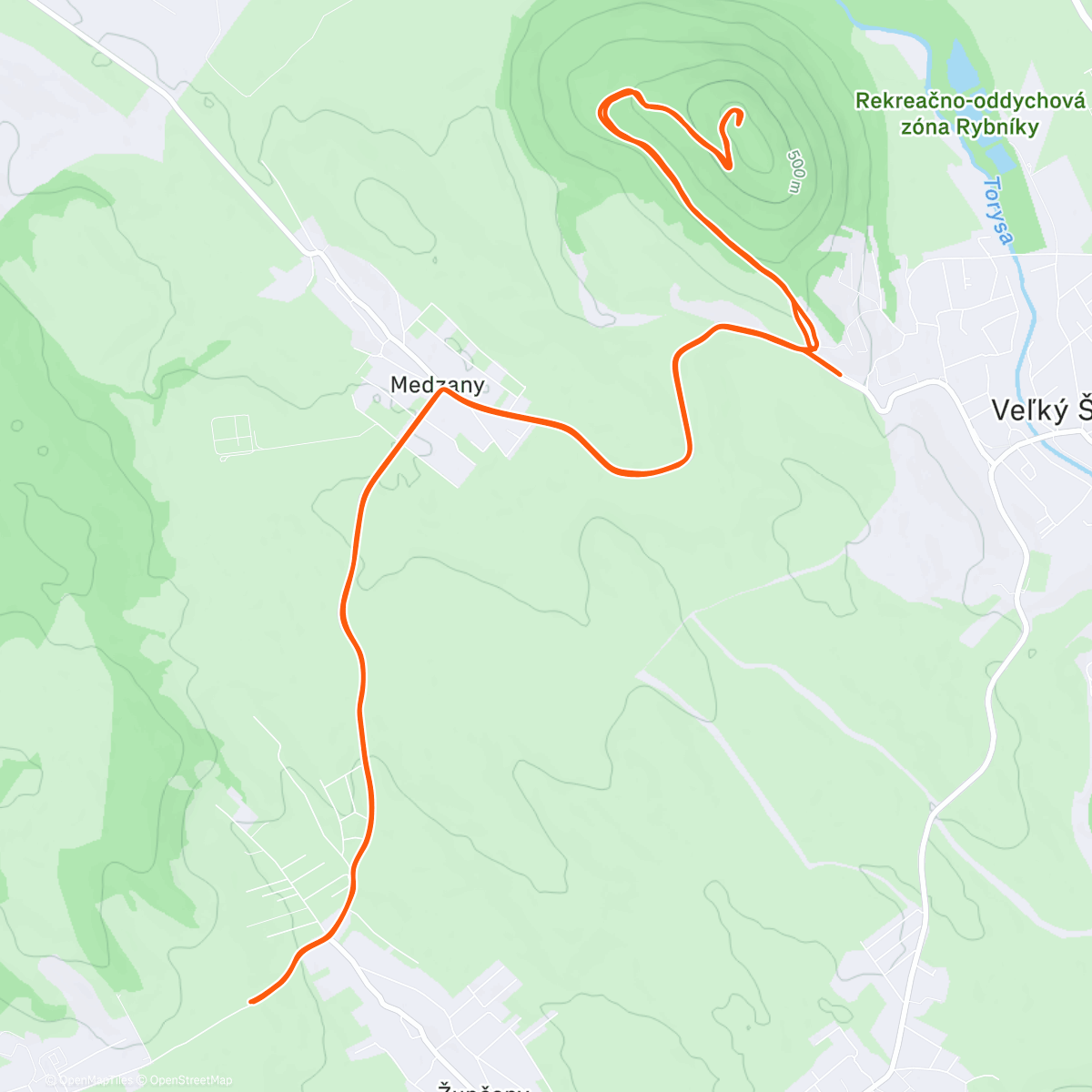 Map of the activity, Na hrad