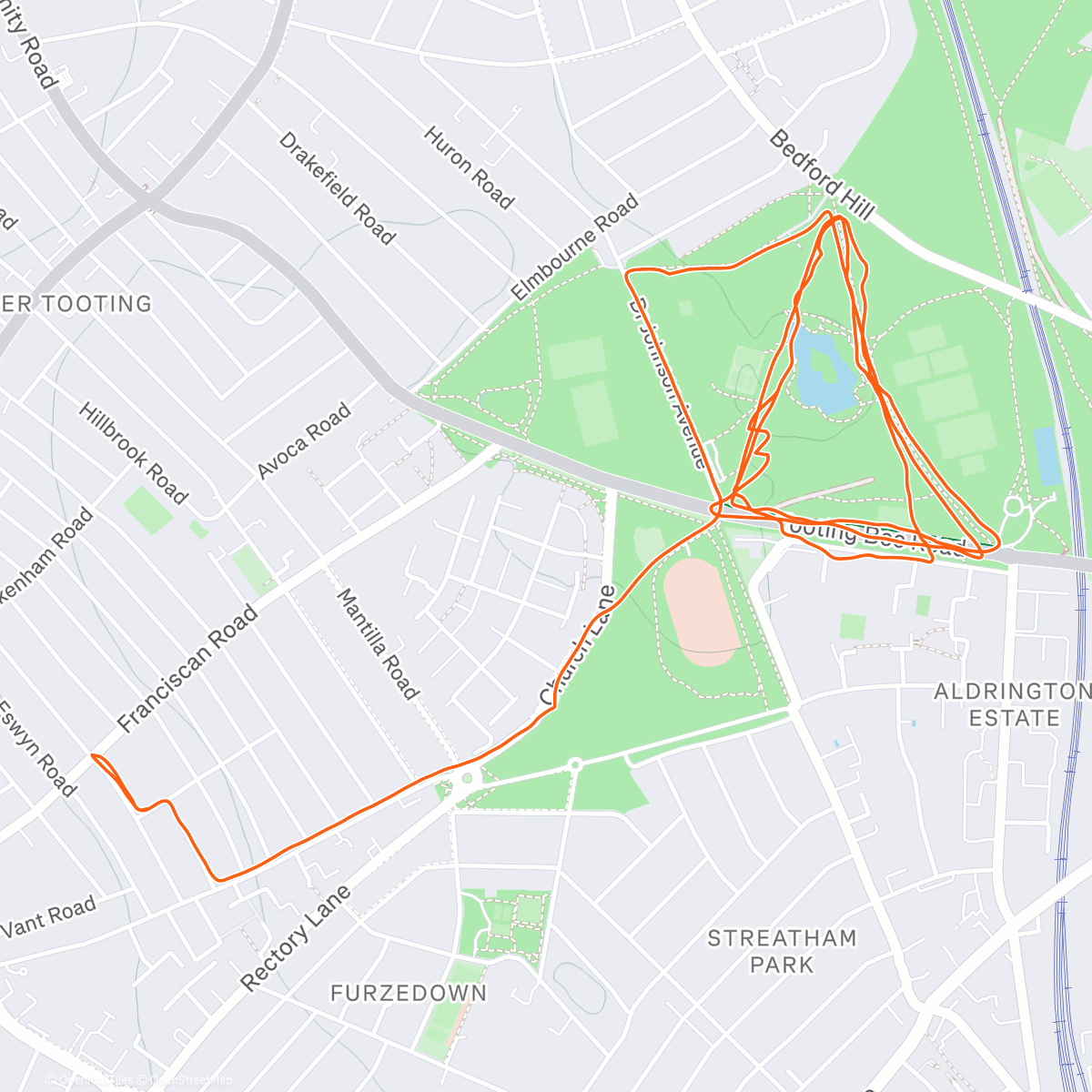 Карта физической активности (Happy Birthday up there Mum)