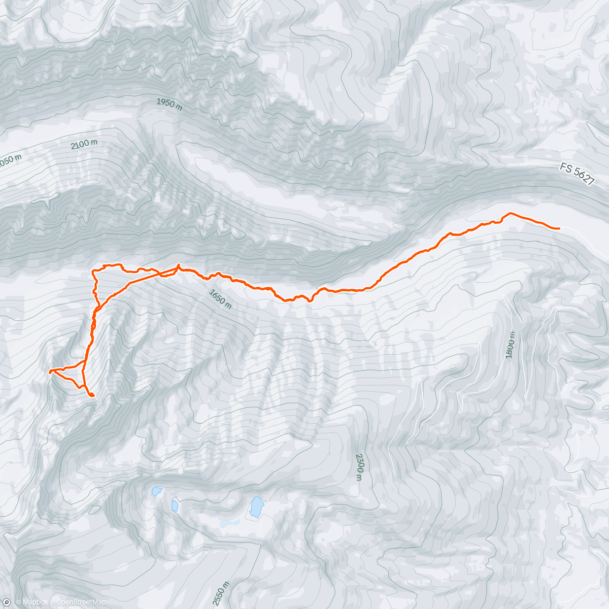 Map of the activity, North Trapper Wandering