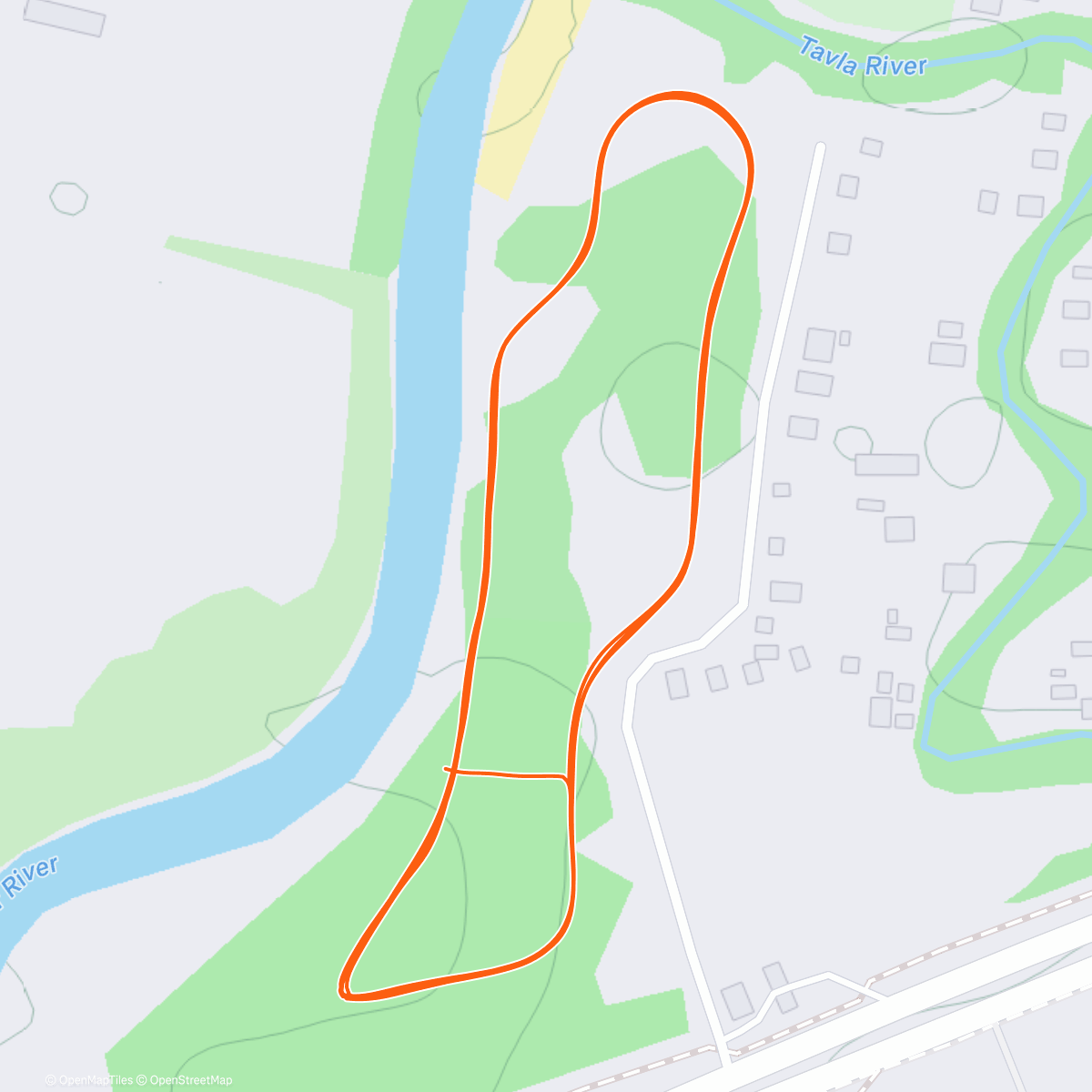 Map of the activity, Утренний забег