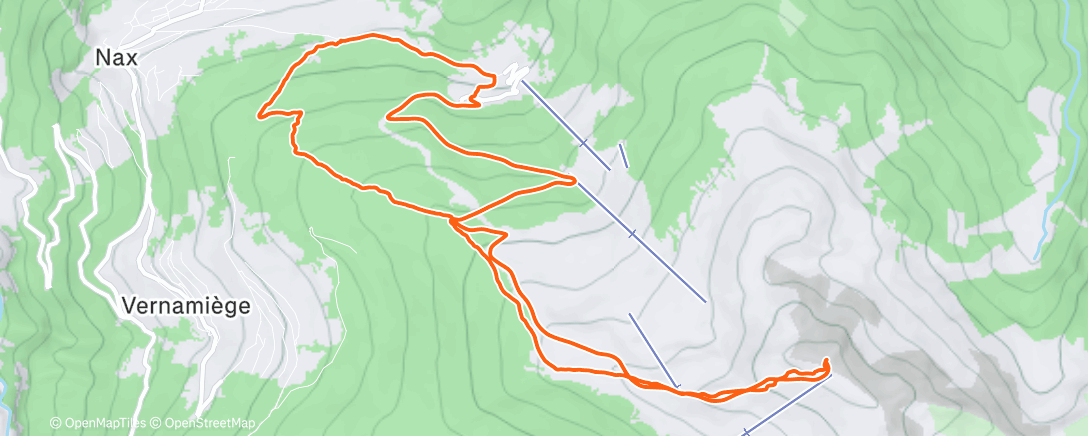 Map of the activity, Mont-Noble 🌅