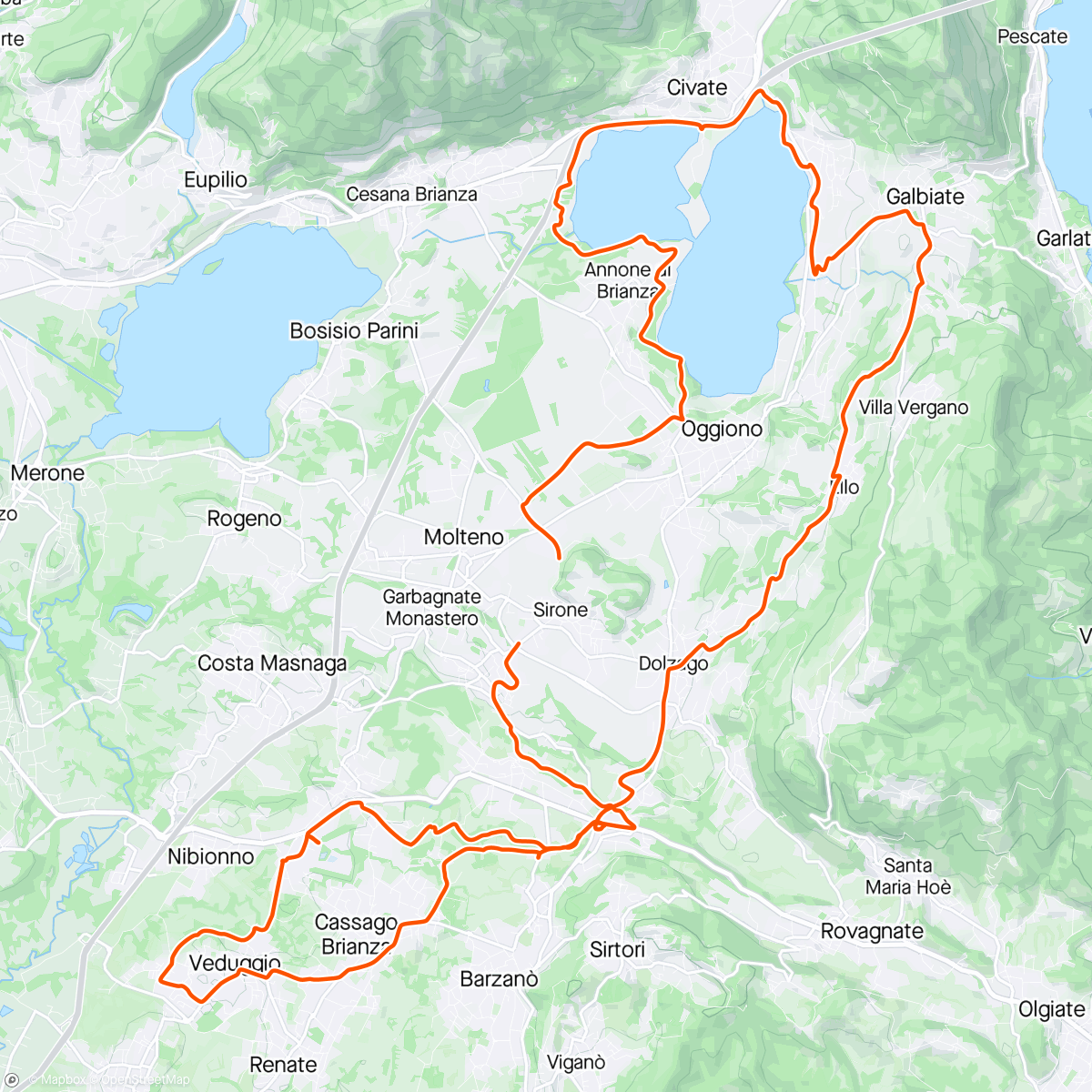 Map of the activity, 14-04-2024 Gravel in zona