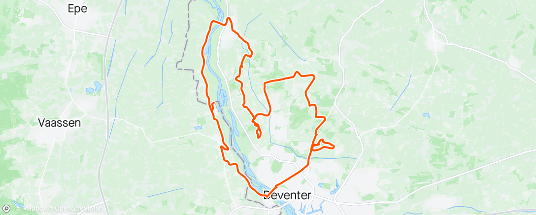 Map of the activity, MTB Deventer