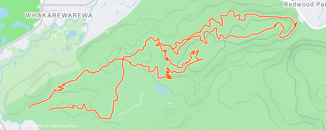 Map of the activity, Lunch Ride