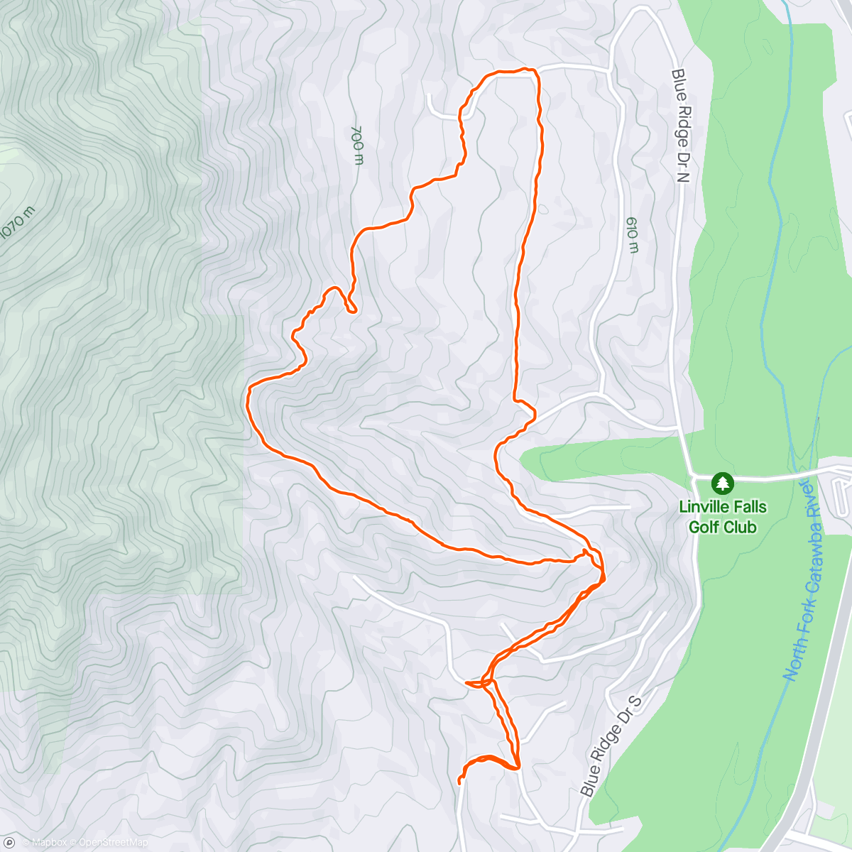 Map of the activity, Hood Hike