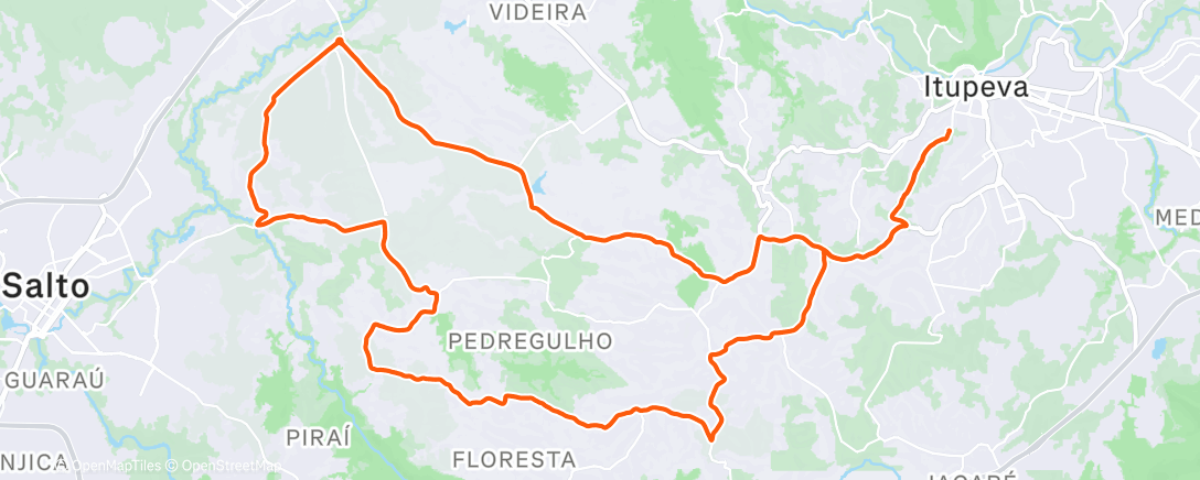 Map of the activity, Morning Ride