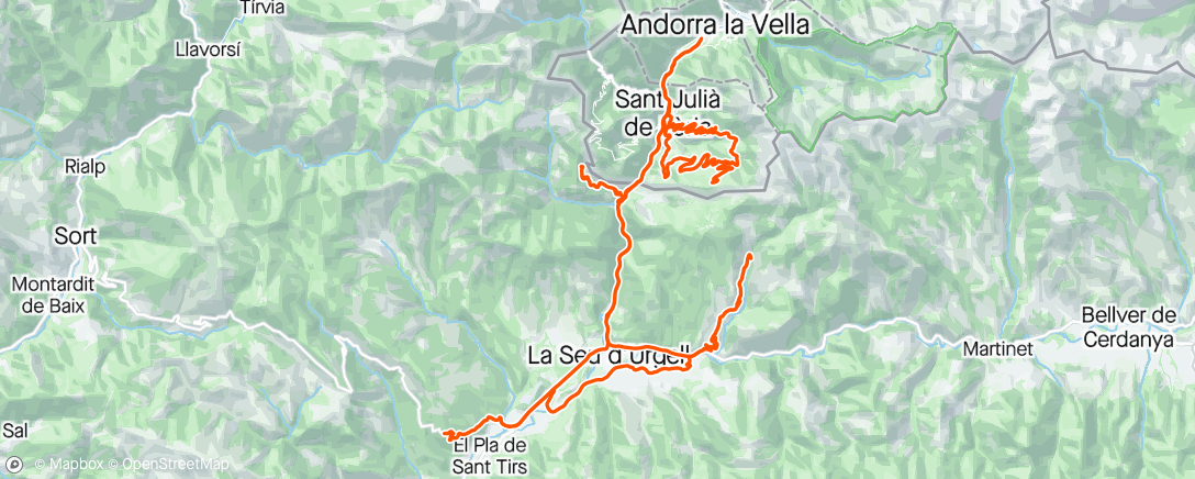 Mapa de la actividad, Morning Ride