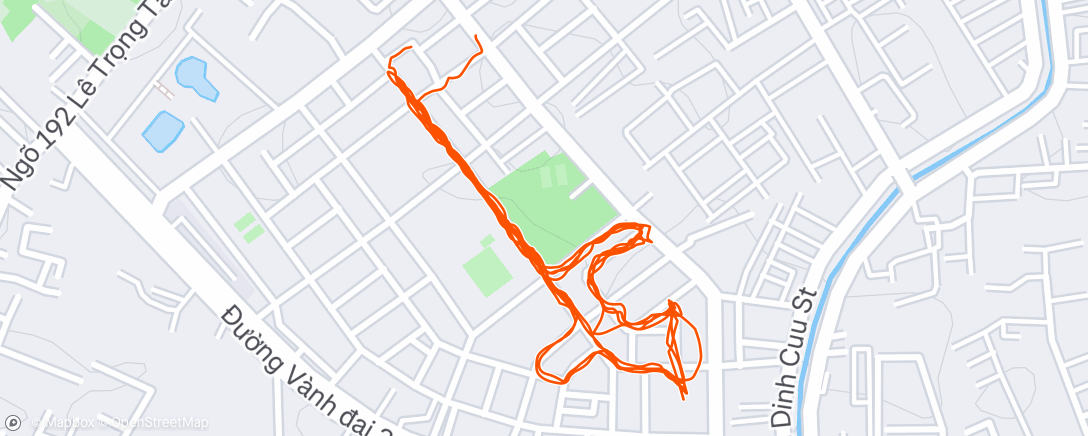 Map of the activity, Morning Run