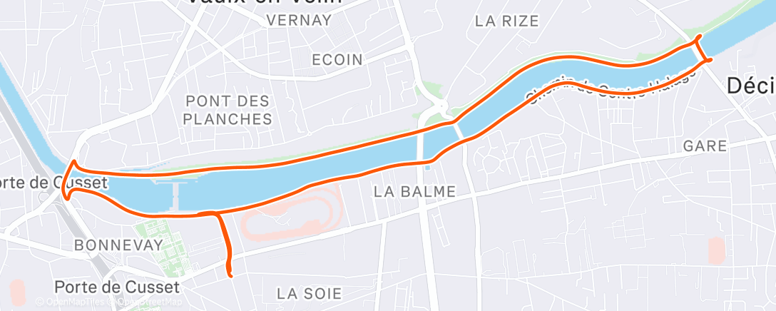 Map of the activity, Run 2025 #103