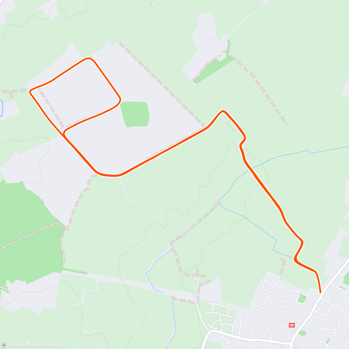 Map of the activity, Taking to the trails