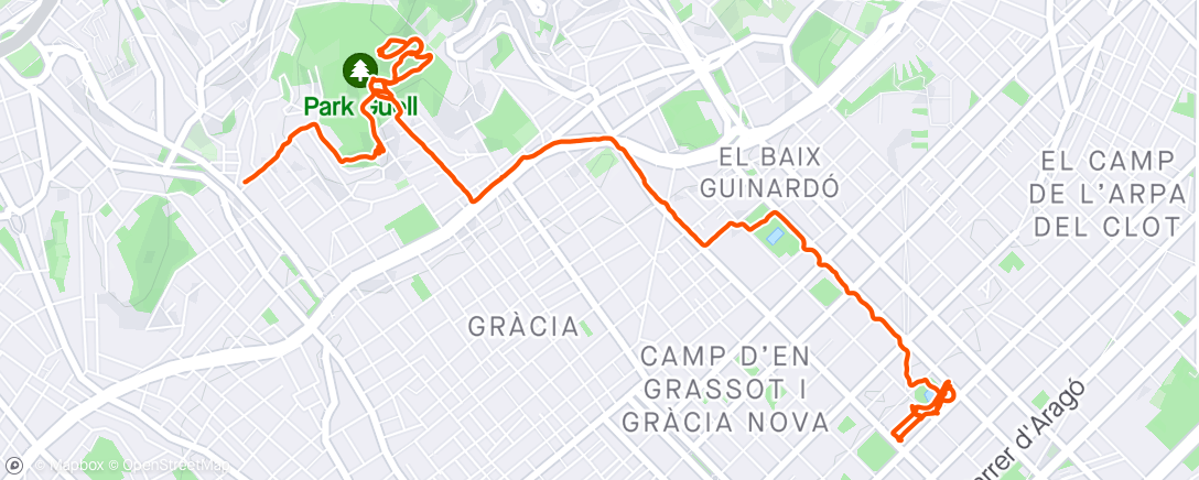 Map of the activity, Parc Guell et Sagrada Familia