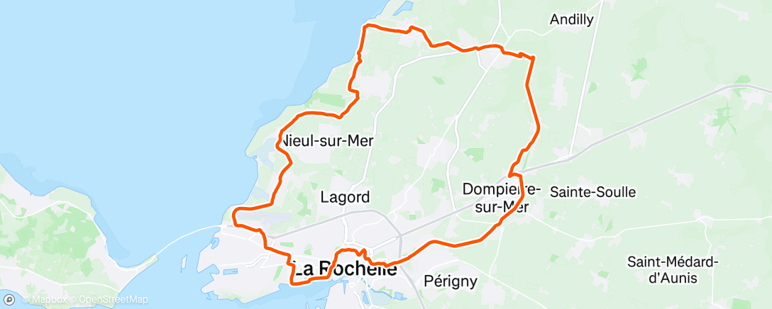 Map of the activity, Sortie vélo dans l'après-midi