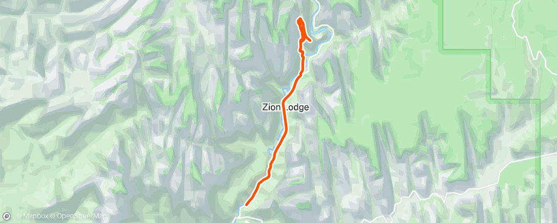 Map of the activity, Morning Hike