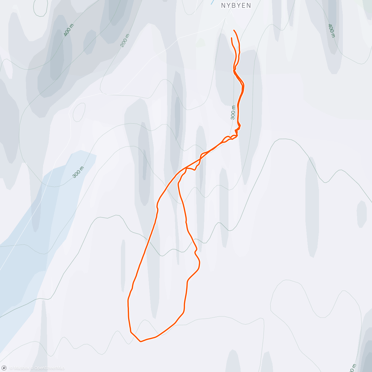 アクティビティ「Ski touring gear test」の地図
