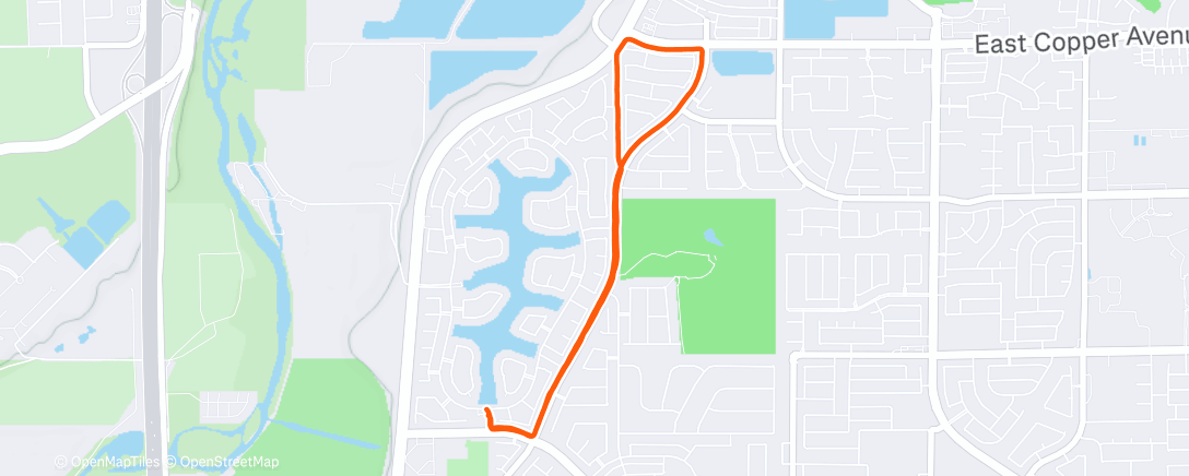 Mapa de la actividad (Afternoon Run)