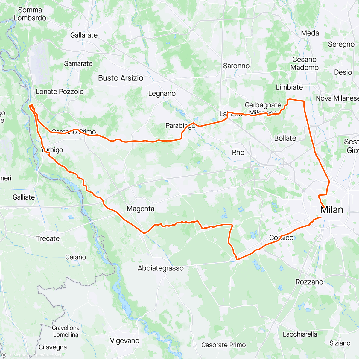 Map of the activity, Canali e Navigli / Roubaix -15