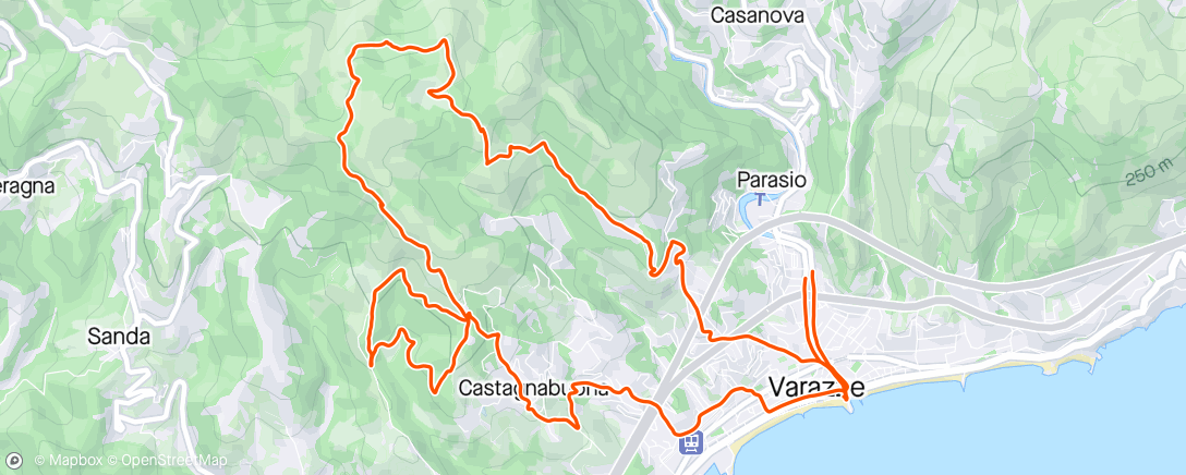 Map of the activity, E-mountain biking serale