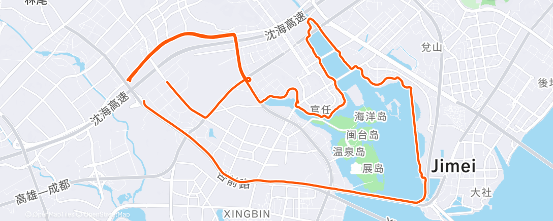 Carte de l'activité Afternoon Ride