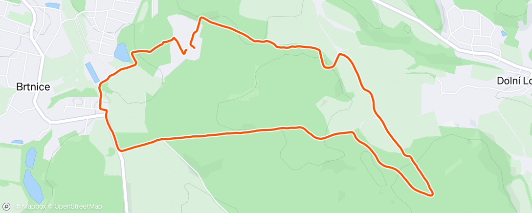 Map of the activity, Lunch Ride