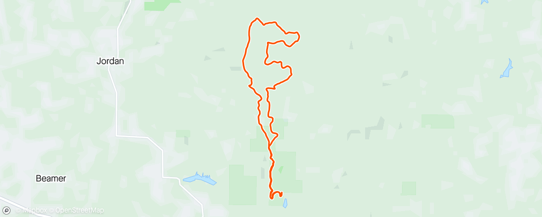 Map of the activity, OPSF 50/50 14 Miler