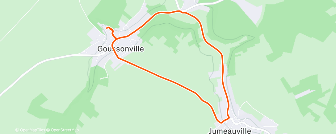 Map of the activity, Course en sentier