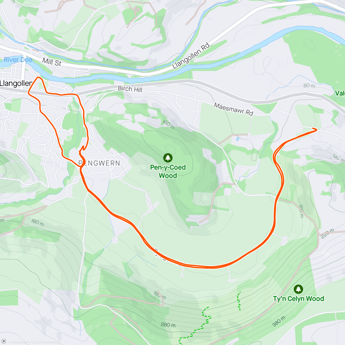 Map of the activity, Sunny Run ☀️
