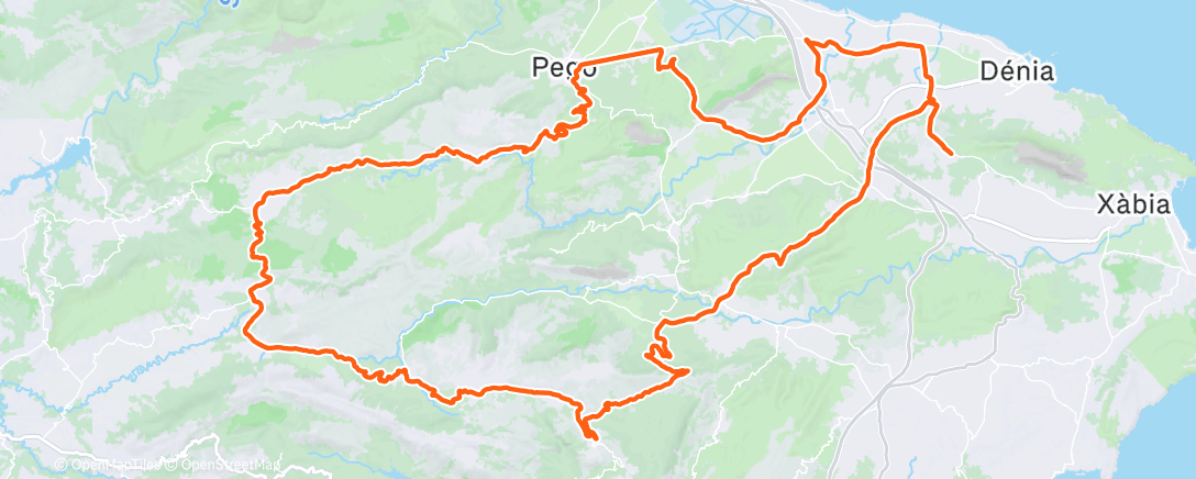 Map of the activity, Morning Ride