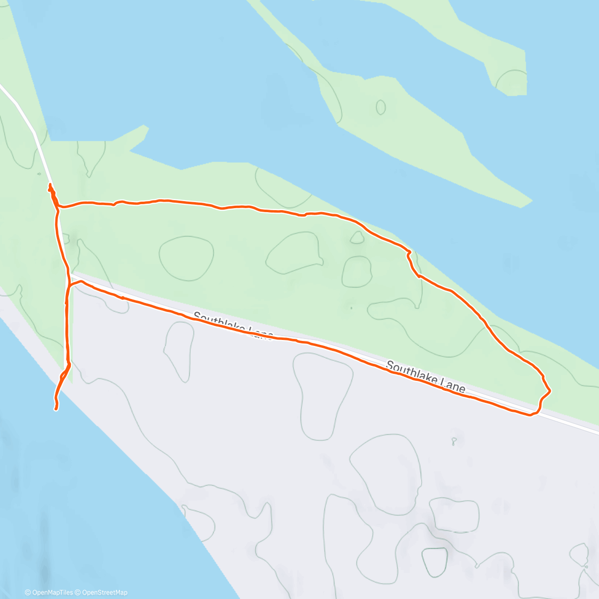 Map of the activity, Fairbanks: Tanana Lakes walk
