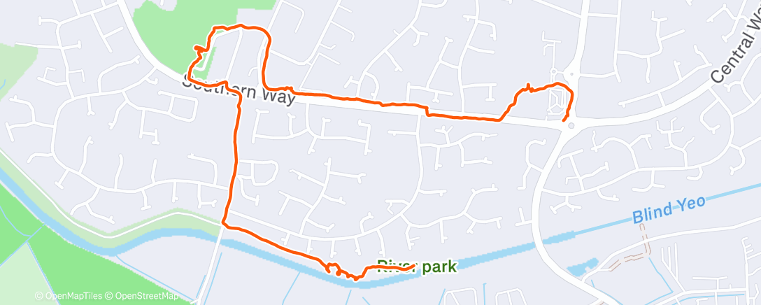 Map of the activity, Lunch Walk