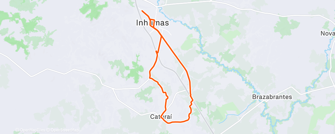 Карта физической активности (Morning Ride)