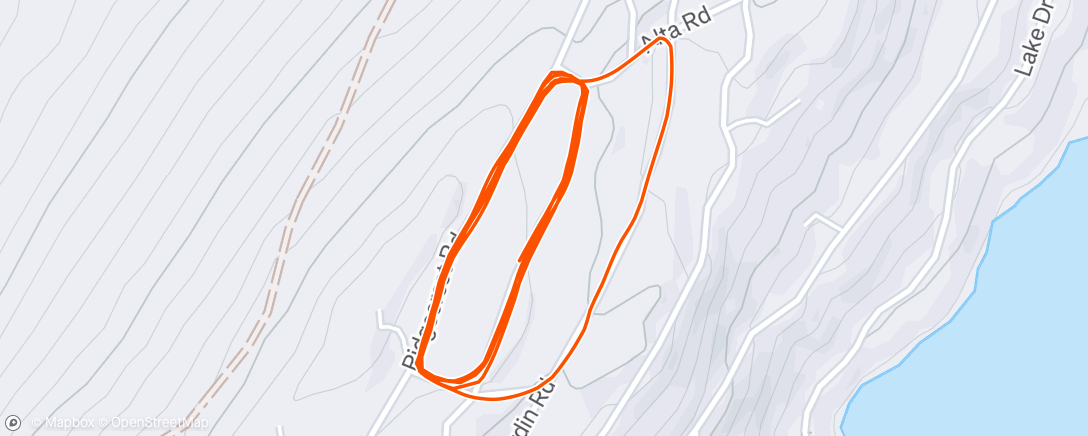 Map of the activity, Morning Run