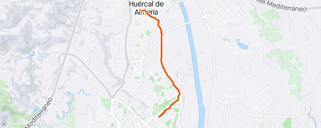 Map of the activity, Huawei Health activity