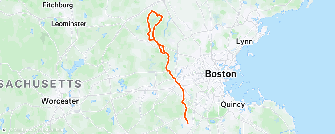 Map of the activity, Morning Ride