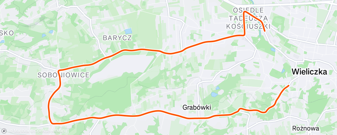 Map of the activity, Tour de Pologne et 7