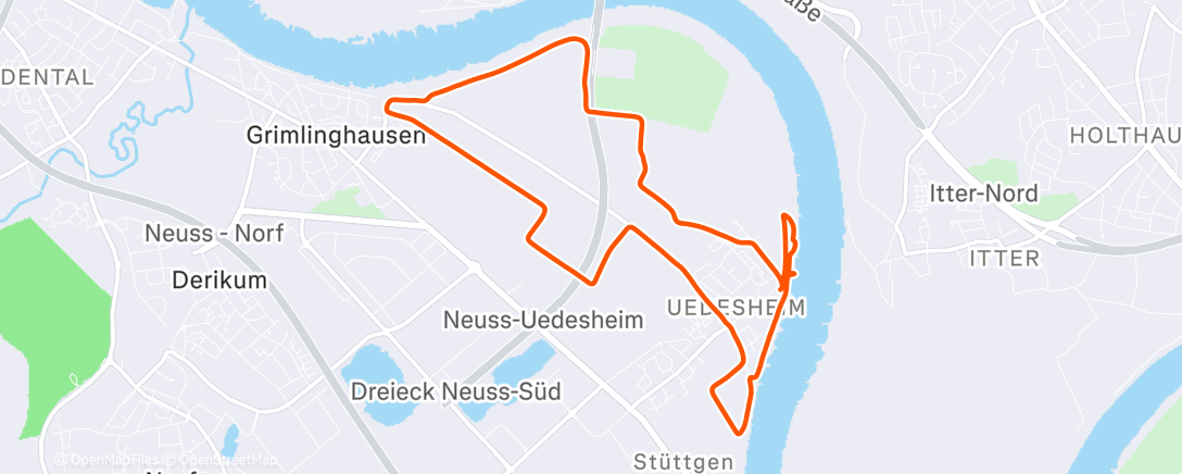 Map of the activity, Spaziergang am Morgen