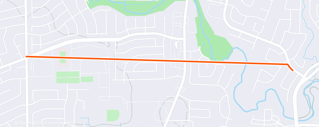 Map of the activity, Morning Run