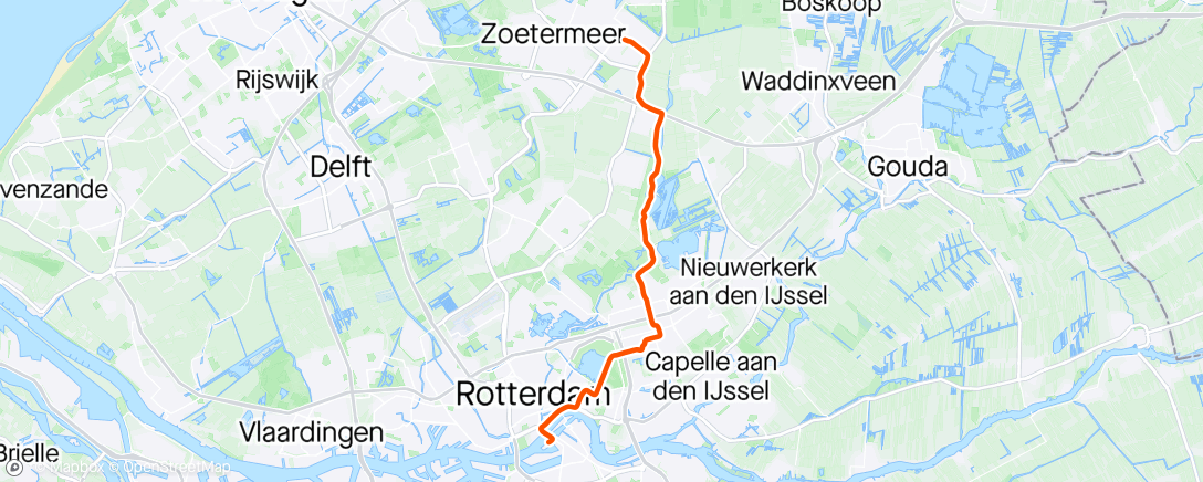 「Namiddagrit op e-bike」活動的地圖
