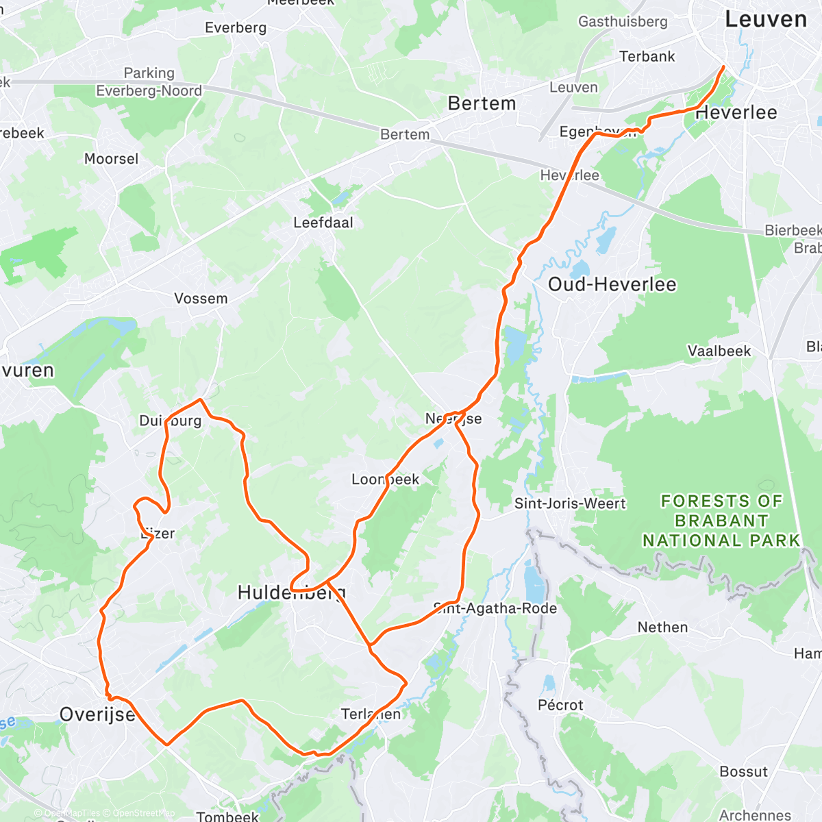 Map of the activity, FulGaz - 2021 UCI Road Worlds Course Flandrien Circuit
